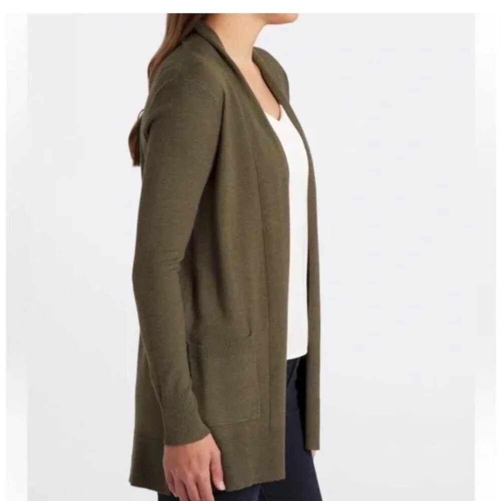 NWT Stitch Fix Olive Green Cardigan casual athelisure outerwear SMALL